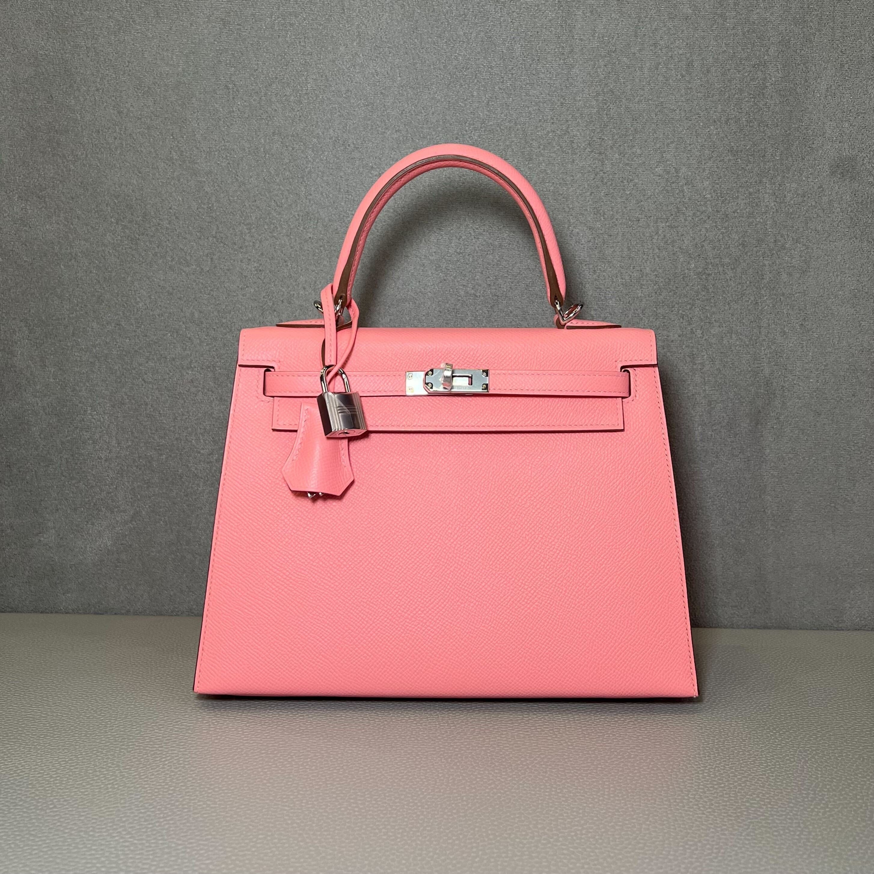 Hermès Kelly 25 Rose Confetti – Pink Kelly Sellier Epsom Palladium