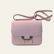 Hermès Rose Darling Constance 18 Chevre Mysore Palladium Hardware