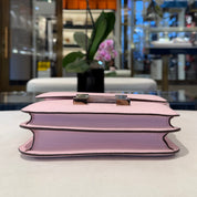 Hermès Rose Darling Constance 18 Chevre Mysore Palladium Hardware