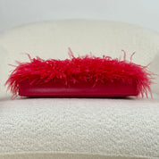 Hermès Rose Extreme Kelly Elan Folie Chamkila Ostrich Feathers Palladium Hardware