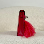 Hermès Rose Extreme Kelly Elan Folie Chamkila Ostrich Feathers Palladium Hardware