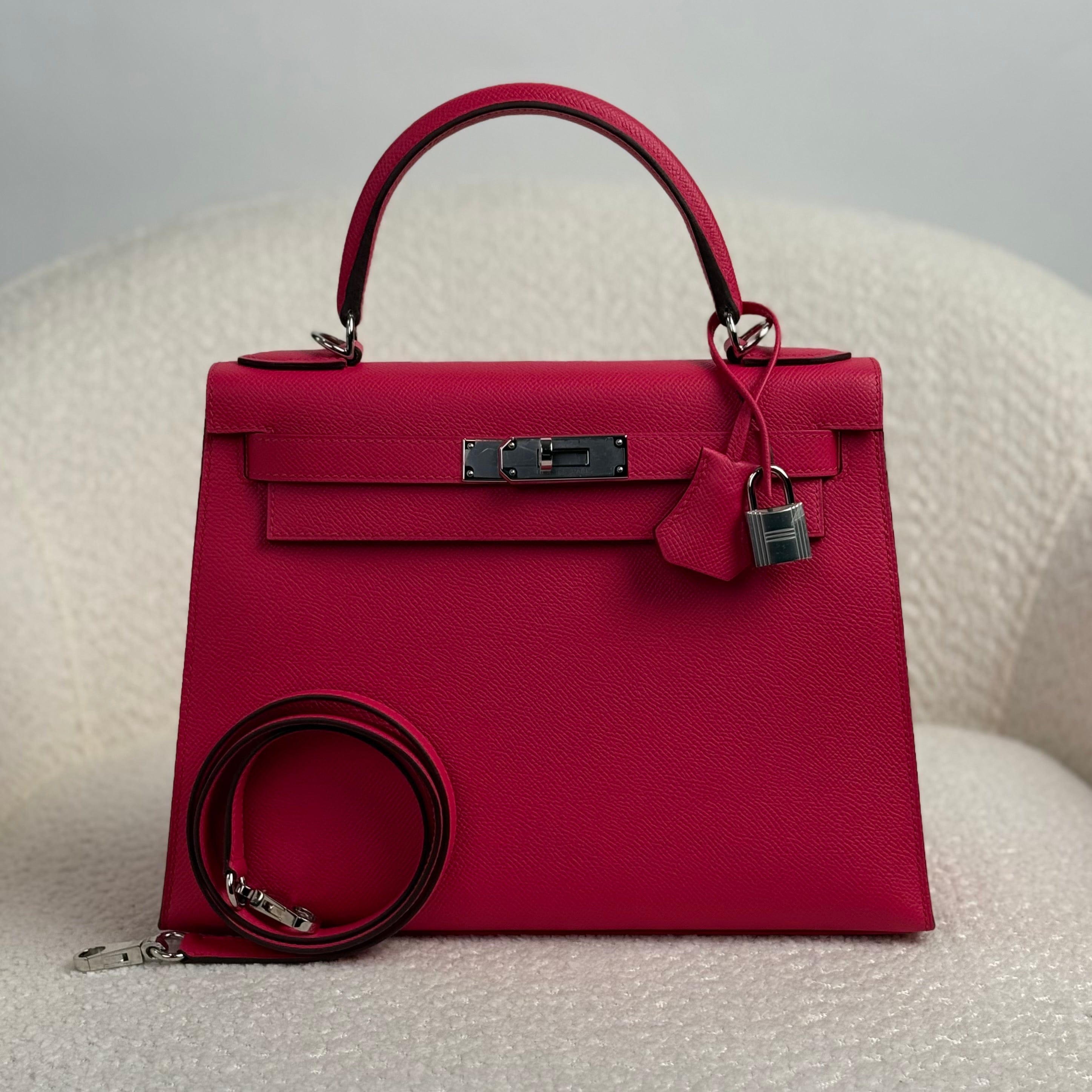 Hermès Kelly 25 Rose Mexico – Pink Kelly Sellier Epsom Palladium