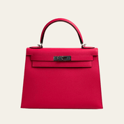 Hermès Rose Mexico Kelly Sellier 25 Epsom Palladium Hardware