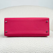 Hermès Rose Mexico Kelly Sellier 28 Epsom Palladium Hardware
