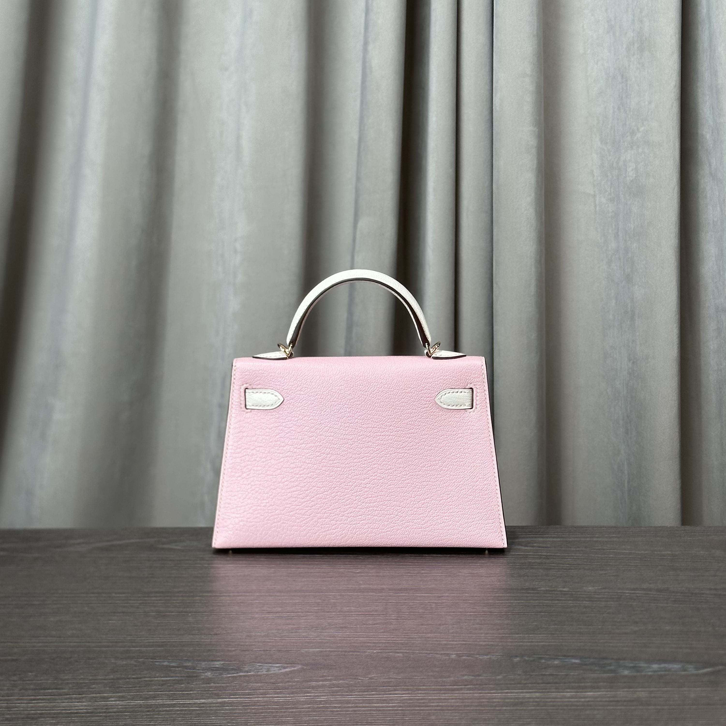 Hermès Rose Sakura and Gris Perle Mini Kelly – HSS Special