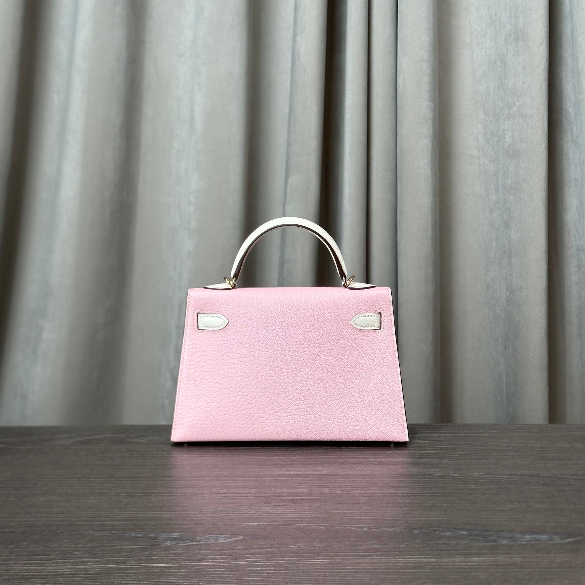 Hermès Rose Sakura and Gris Perle Mini Kelly – HSS Special