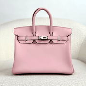 Hermès Rose Sakura Birkin 25 Swift Gold Hardware