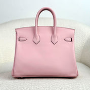 Hermès Rose Sakura Birkin 25 Swift Gold Hardware