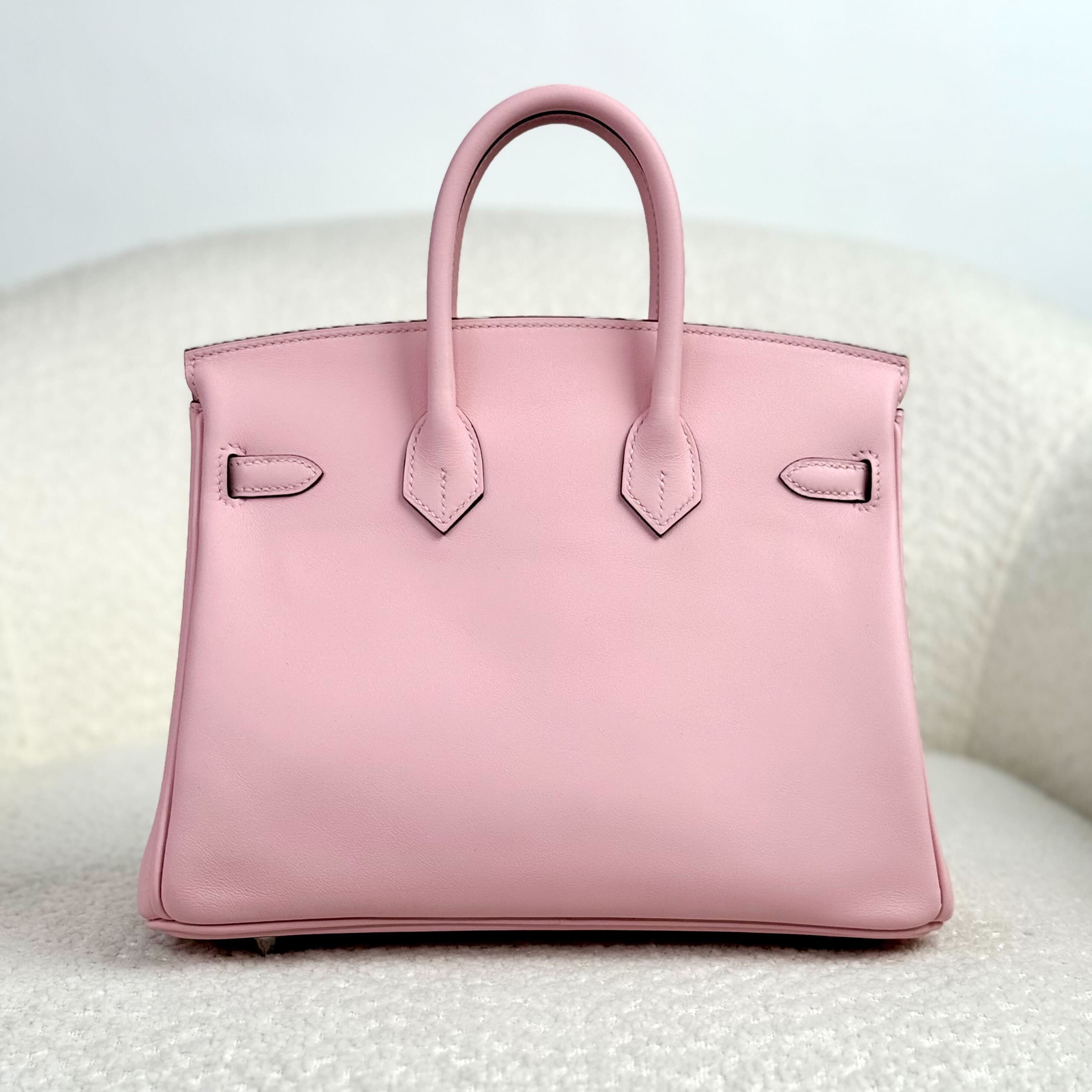 Hermès Rose Sakura Birkin 25 Swift Gold Hardware