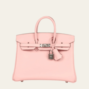 Hermès Rose Sakura Birkin 25 Swift Palladium Hardware