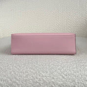 Hermès Rose Sakura Kelly Pochette Swift Palladium Hardware