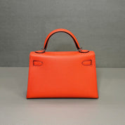 Hermès Rose Texas Mini Kelly Sellier 20 Epsom Palladium Hardware
