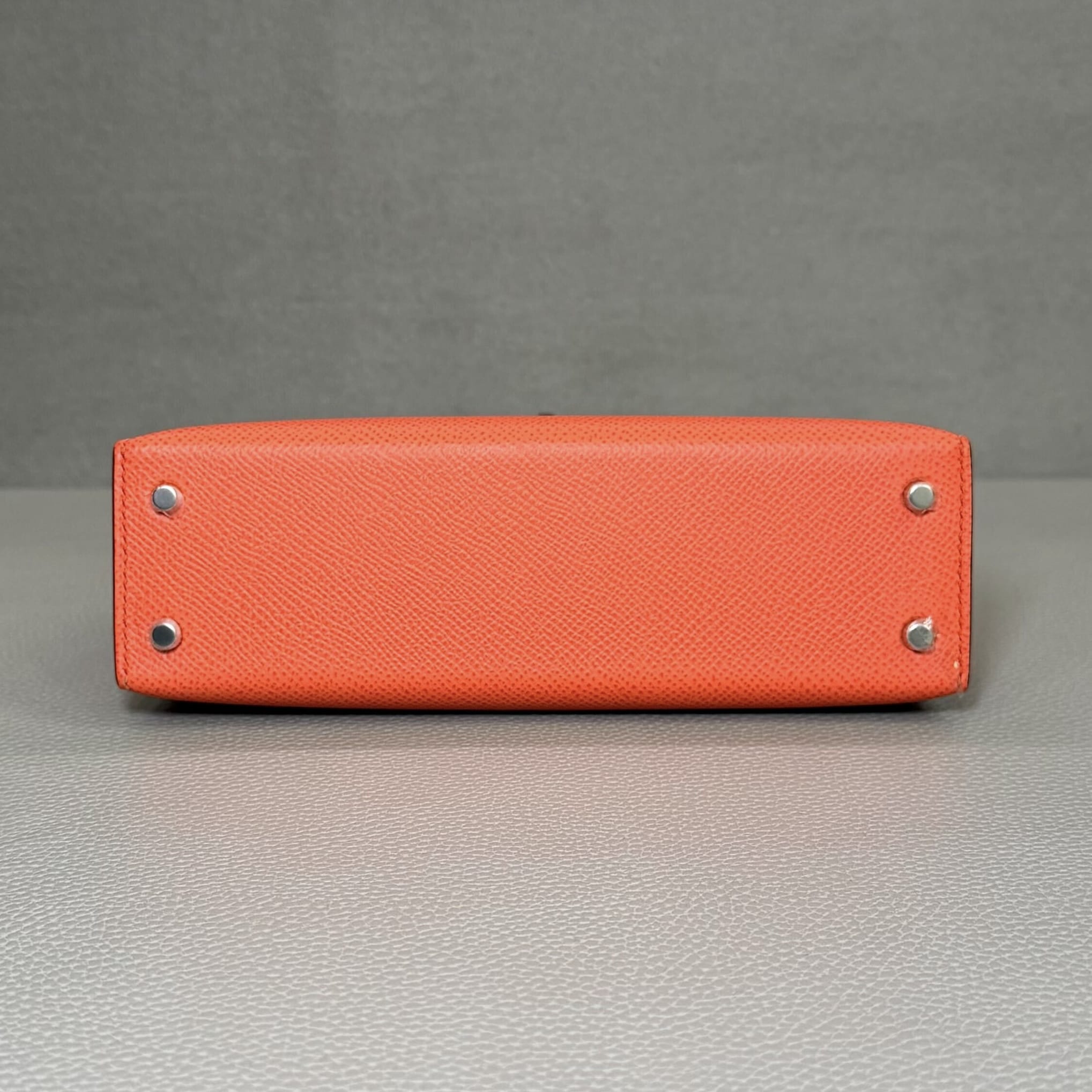 Hermès Rose Texas Mini Kelly Sellier 20 Epsom Palladium Hardware
