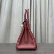 Hermès Rouge Birkin 25 Togo Palladium Hardware