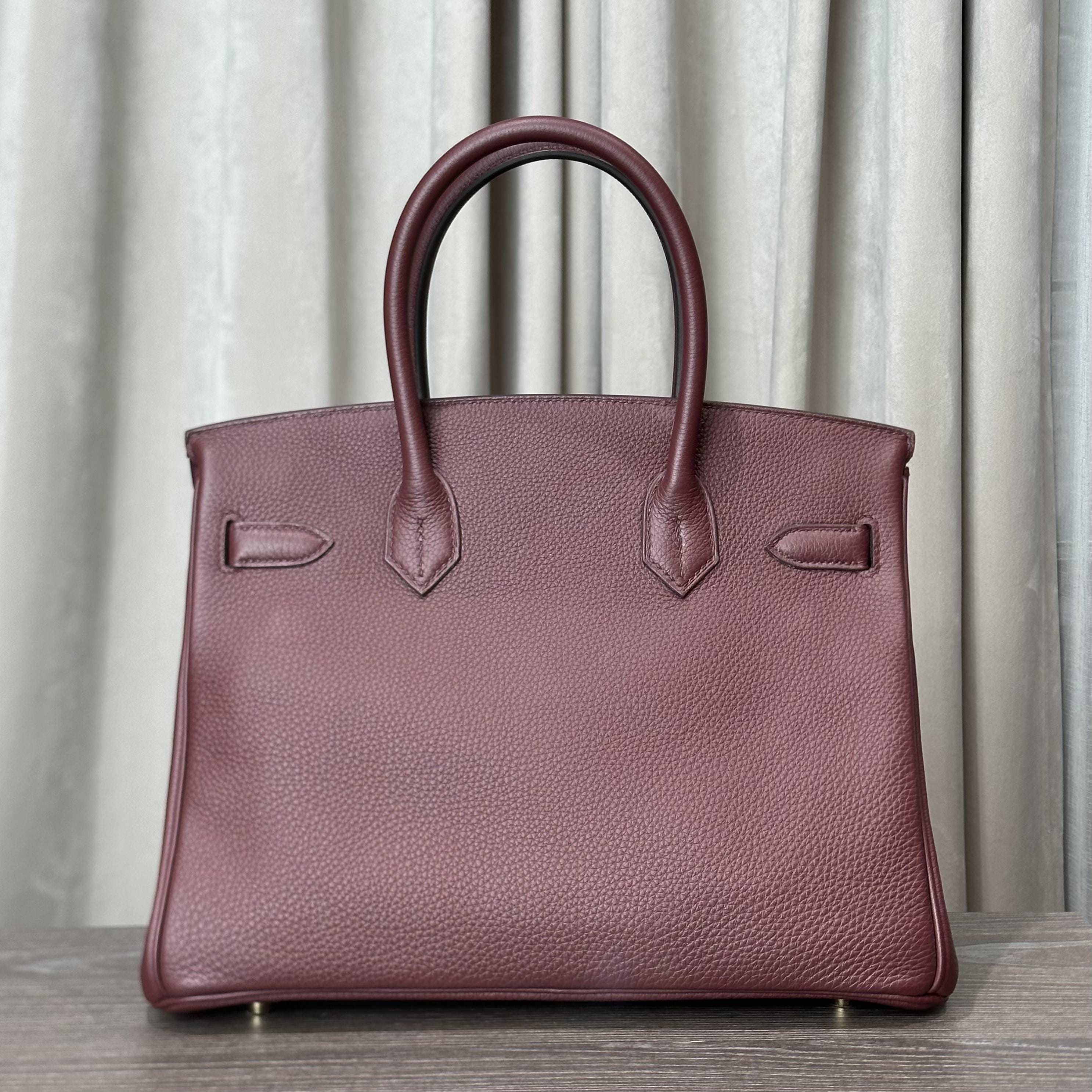 Hermès Rouge Birkin 30 Togo Gold Hardware