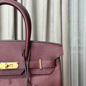 Hermès Rouge Birkin 30 Togo Gold Hardware