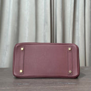 Hermès Rouge Birkin 30 Togo Gold Hardware