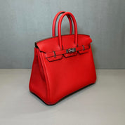 Hermès Rouge De Coeur Birkin 25 Togo Palladium Hardware