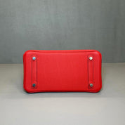 Hermès Rouge De Coeur Birkin 25 Togo Palladium Hardware