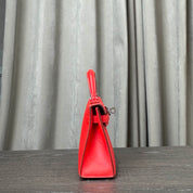 Hermès Rouge De Coeur Mini Kelly Sellier 20 Madame Palladium Hardware