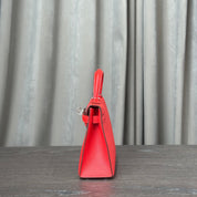 Hermès Rouge De Coeur Mini Kelly Sellier 20 Madame Palladium Hardware