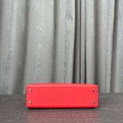Hermès Rouge De Coeur Mini Kelly Sellier 20 Madame Palladium Hardware