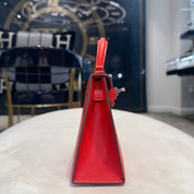 Hermès Rouge De Coeur Mini Kelly Sellier 20 Madame Palladium Hardware