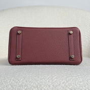 Hermès Rouge H Birkin 25 Togo Gold Hardware
