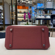 Hermès Rouge H Birkin 25 Togo Palladium Hardware