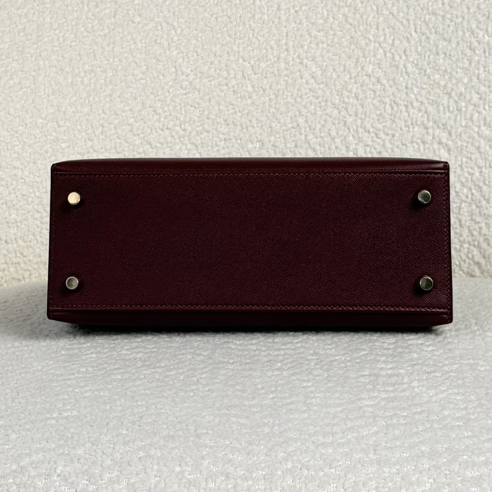 Hermès Rouge H Kelly Sellier 25 Epsom Gold Hardware