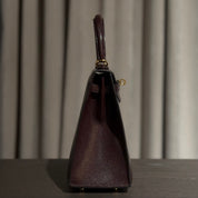 Hermès Rouge Kelly Sellier 25 Chevre Chamkila Gold Hardware