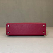 Hermès Rubis Rose Azalee Rouge Mini Kelly Sellier 20 Tricolore Epsom Palladium Hardware