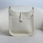Hermès So Cream Mini Evelyne 23 Clemence Palladium Hardware