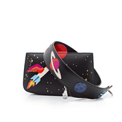 Hermès Space Sac à Malice Noir / Multicolore Monsieur and Lizard Palladium Hardware Wrist Aficionado