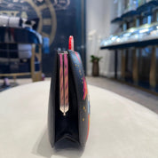 Hermès Space Sac à Malice Noir / Multicolore Monsieur and Lizard Palladium Hardware