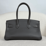 Hermès Vert Bronze Shoulder Birkin Light 29 Evercolor Palladium Hardware