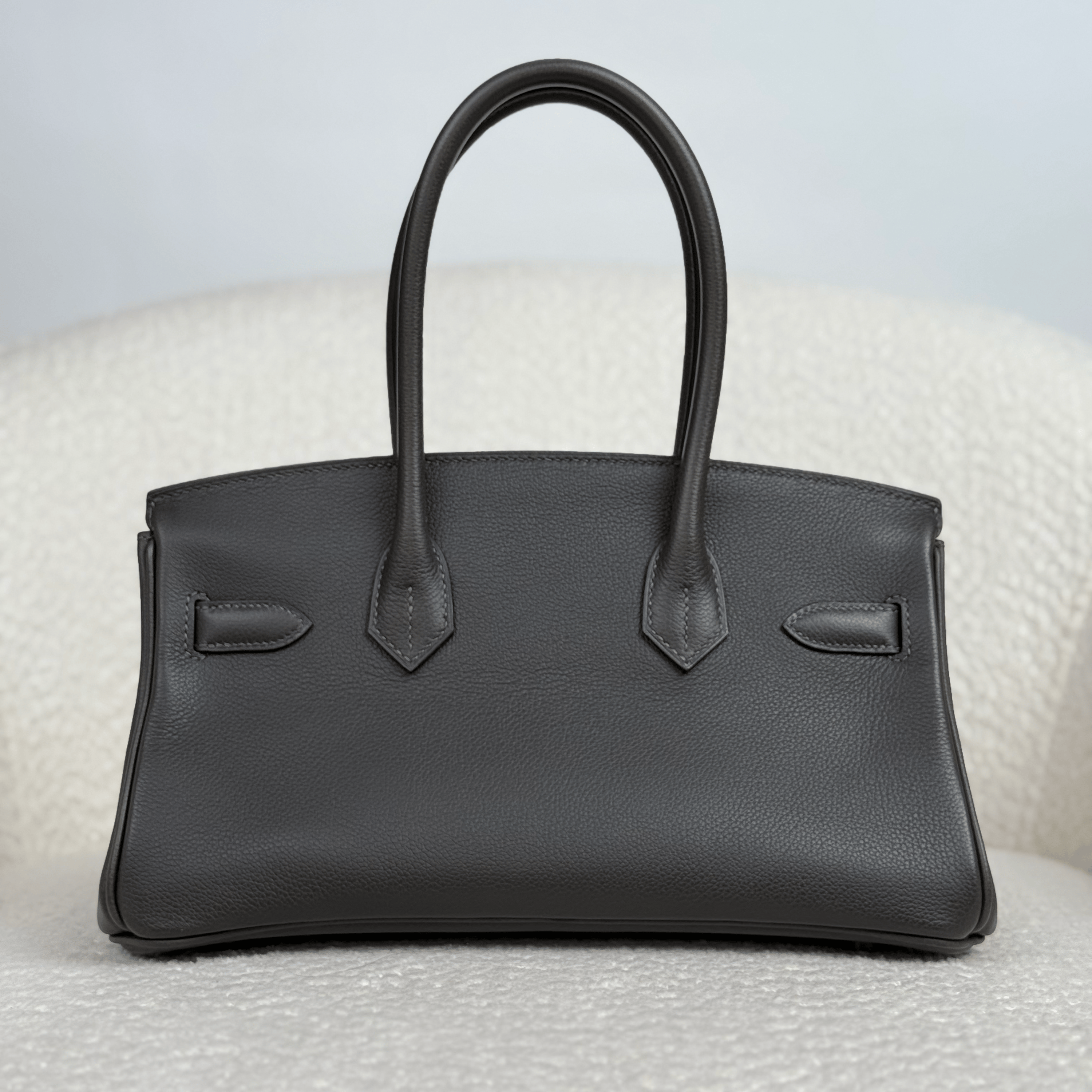 Hermès Vert Bronze Shoulder Birkin Light 29 Evercolor Palladium Hardware
