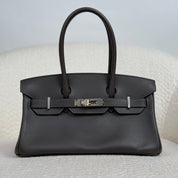 Hermès Vert Bronze Shoulder Birkin Light 29 Evercolor Palladium Hardware