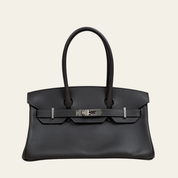 Hermès Vert Bronze Shoulder Birkin Light 29 Evercolor Palladium Hardware
