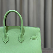 Hermès Vert Criquet Birkin Sellier 25 Epsom Gold Hardware