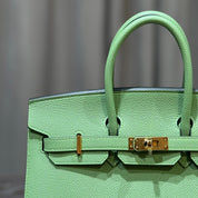 Hermès Vert Criquet Birkin Sellier 25 Epsom Gold Hardware