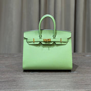Hermès Vert Criquet Birkin Sellier 25 Epsom Gold Hardware
