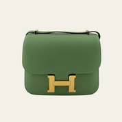 Hermès Vert Criquet Constance 18 Epsom Gold Hardware
