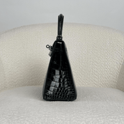 Hermès Vert Cypres Kelly Sellier 25 Alligator Mississippiensis Gold Hardware