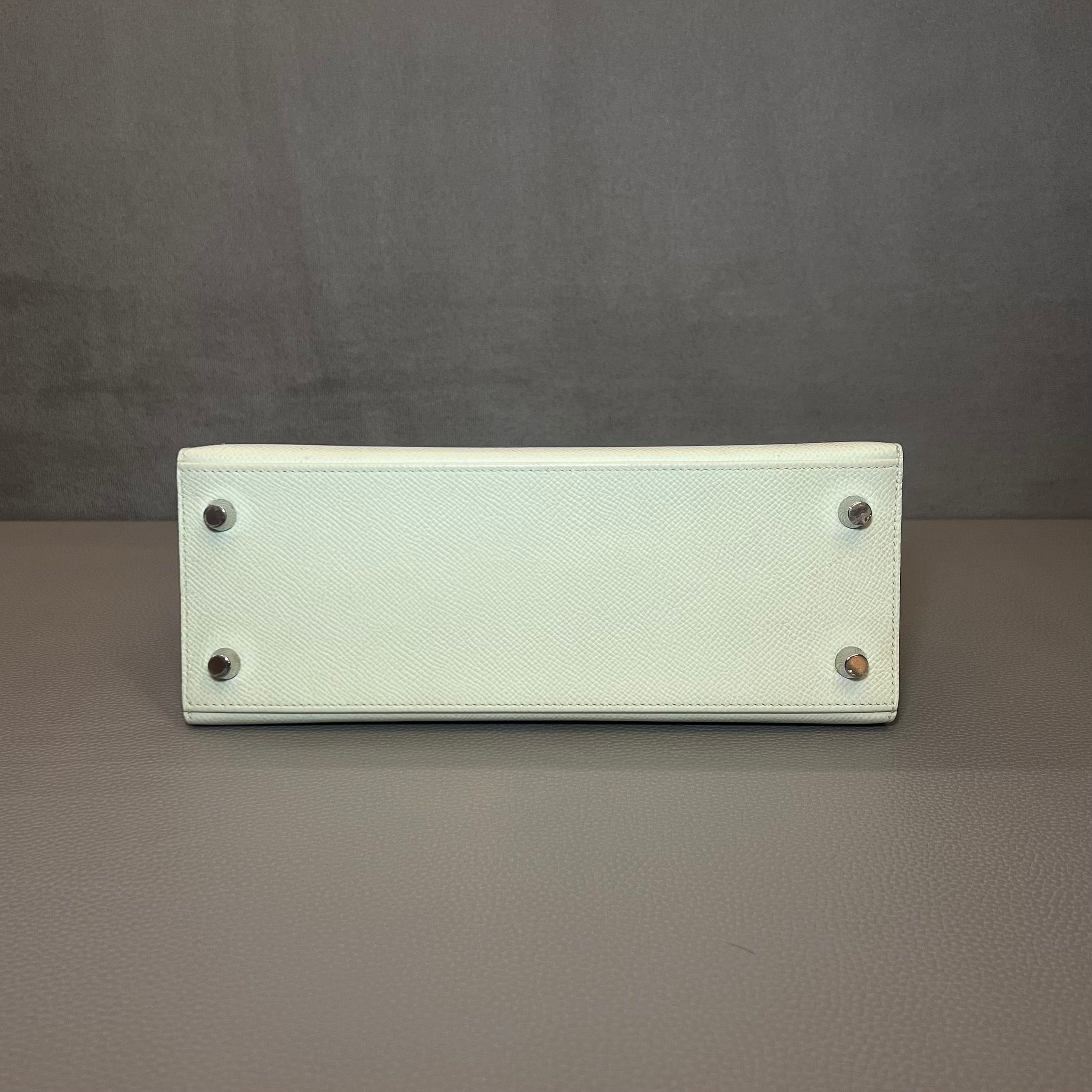 Hermès Vert Fizz Kelly Sellier 25 Epsom Palladium Hardware