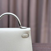 Hermès Vert Fizz Mini Kelly Sellier 20 Epsom Palladium Hardware