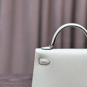 Hermès Vert Fizz Mini Kelly Sellier 20 Epsom Palladium Hardware