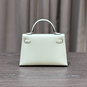 Hermès Vert Fizz Mini Kelly Sellier 20 Epsom Palladium Hardware