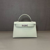 Hermès Vert Fizz Mini Kelly Sellier 20 Epsom Palladium Hardware