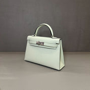 Hermès Vert Fizz Mini Kelly Sellier 20 Epsom Palladium Hardware